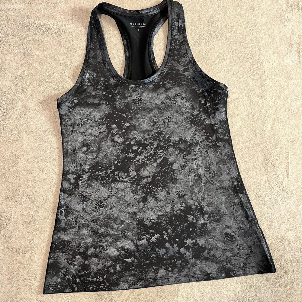 Athleta Metallic Shanti Gilded Racerback Tank